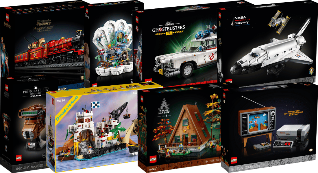 Deze 46 LEGO sets voor volwassenen gaan in 2024 uit de handel