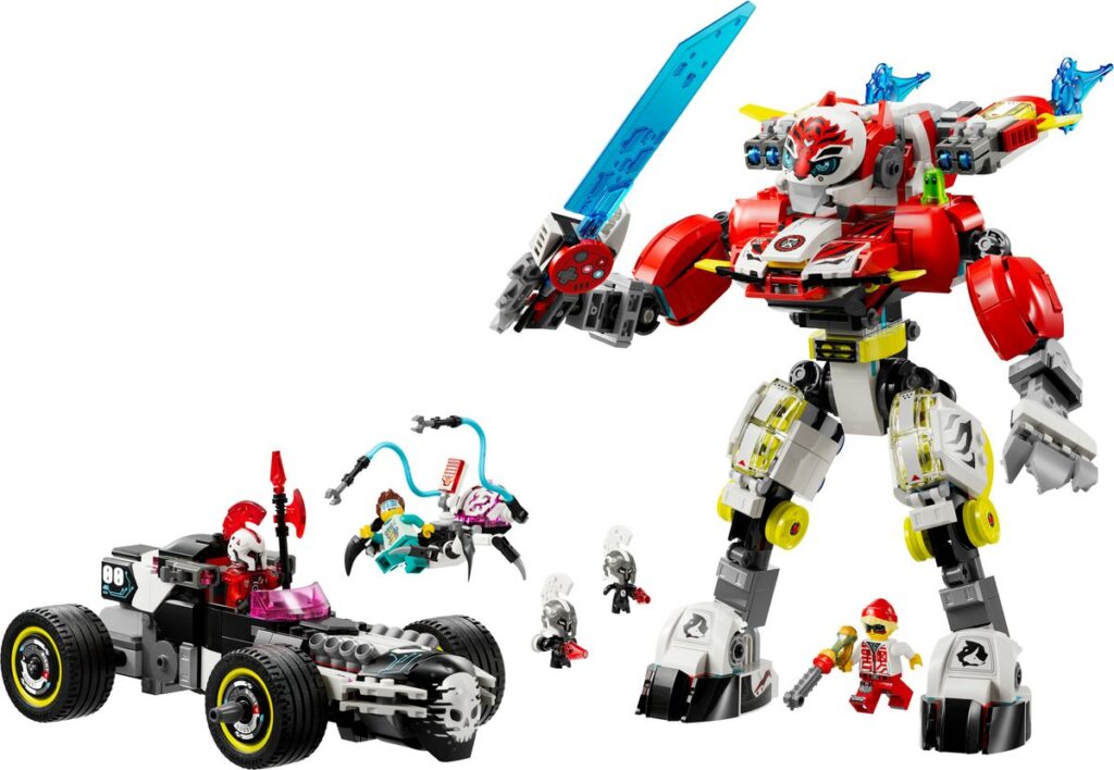71497 lego coopers tiger mech und zero s hot rod auto 1