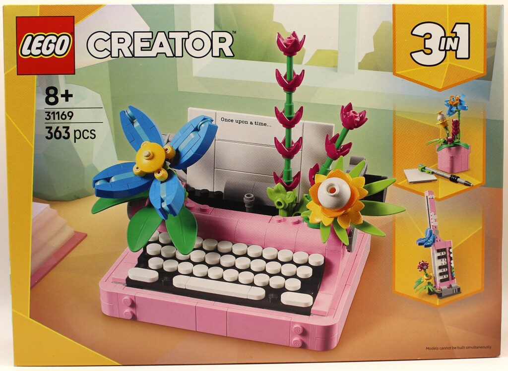 LEGO 31169 Creator 3-in-1 Typewriter with flowers