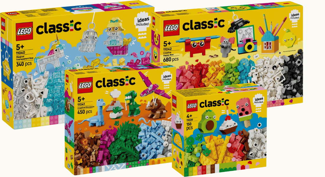 Dit zijn de nieuwe LEGO Classic winter 2025 sets – vanaf januari verkrijgbaar