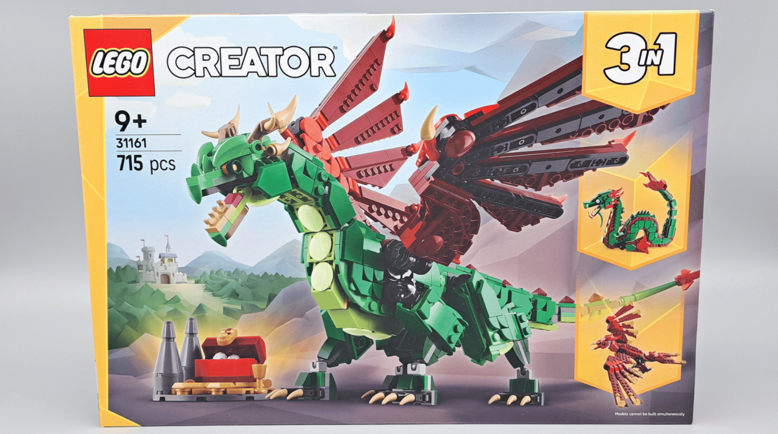 [Review] LEGO Creator 31161 Medieval Dragon - bewaak de schat