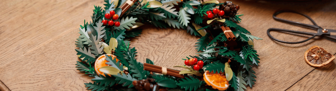 lego icons 10340 wreath lego kerstkrans (1)