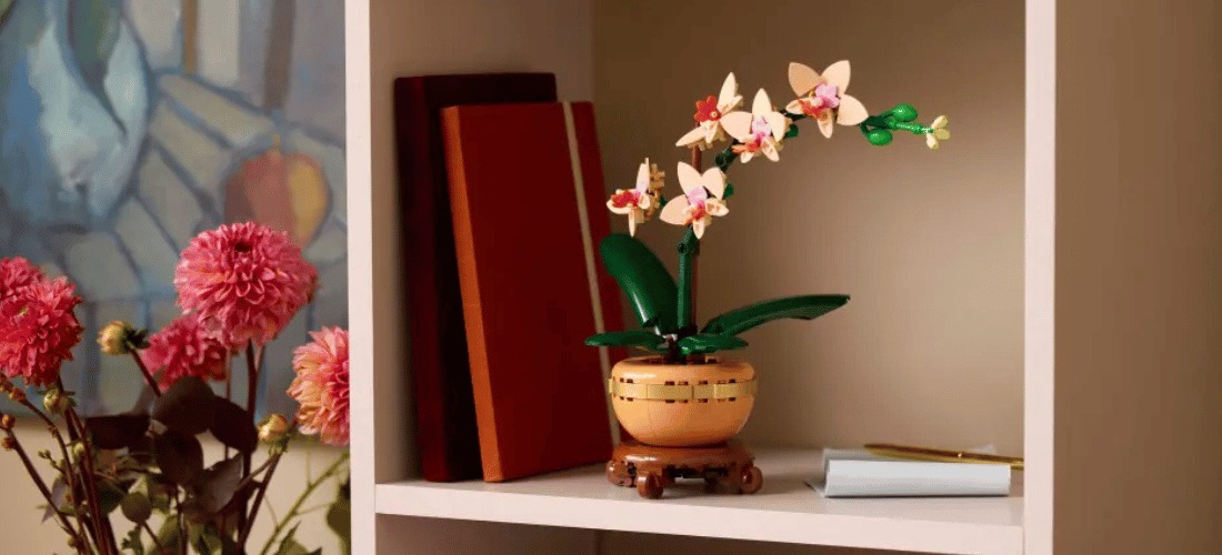lego icons 10343 mini orchid