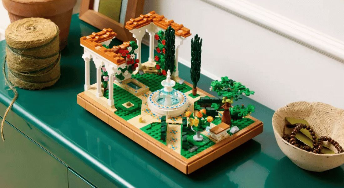 LEGO Icons 10359 Fountain Garden – ontdek de wereld van tuinarchitectuur in januari