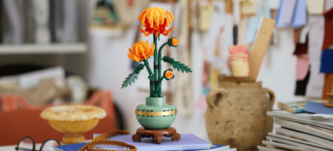 lego icons 10368 chrysanthemum