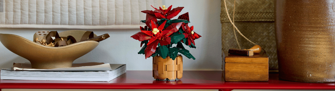 lego icons 10370 poinsettia lego kerstster