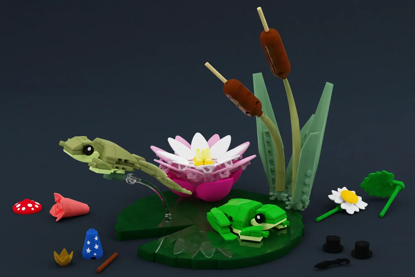 lego ideas lily pad frogs