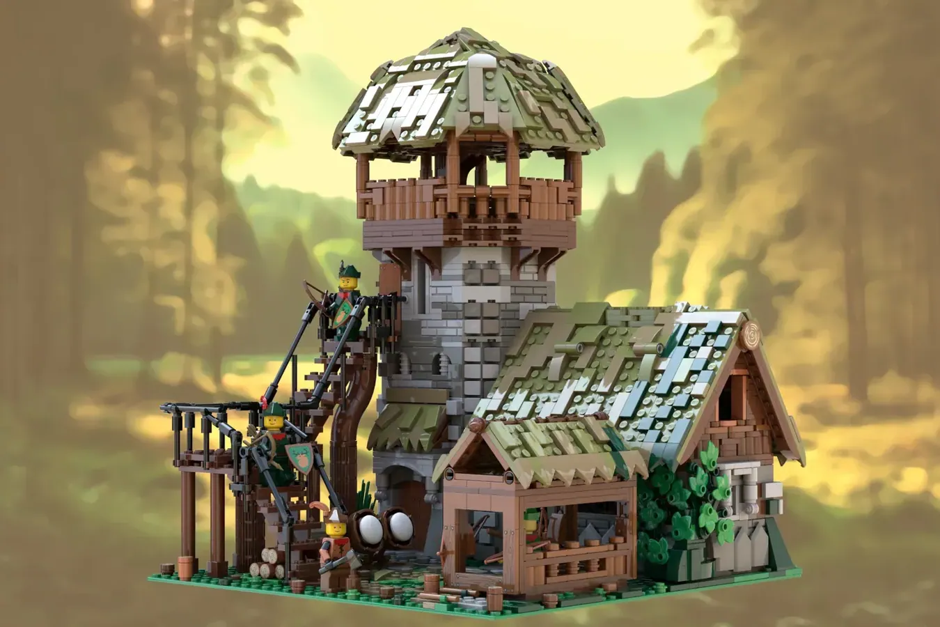 lego ideas modular archer's workshop