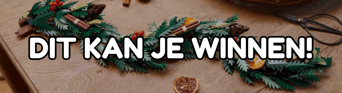 vier de feestdagen met bouwsteentjes