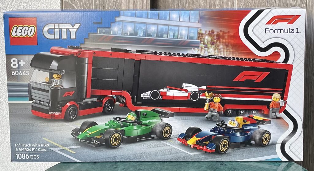 60445 f1 truck with rb20 & amr24 f1 cars