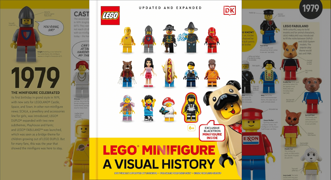 LEGO Minifigure A Visual History Updated and Expanded verschijnt in 2025 – bevat exclusieve Blacktron Minifigure