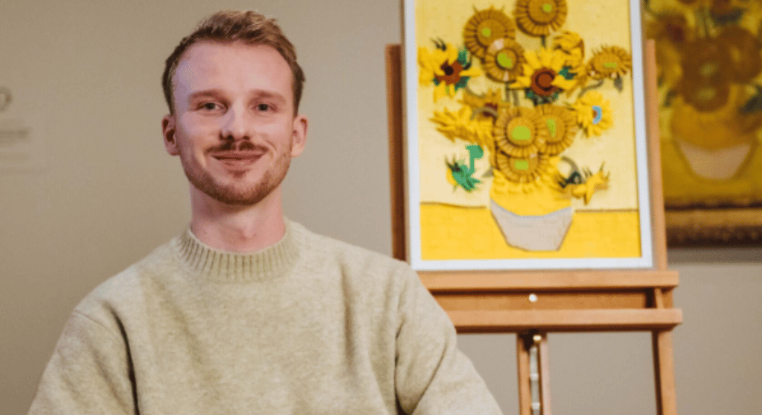 LEGO Art Vincent van Gogh – Zonnebloemen signeersessie in LEGO Store Amsterdam