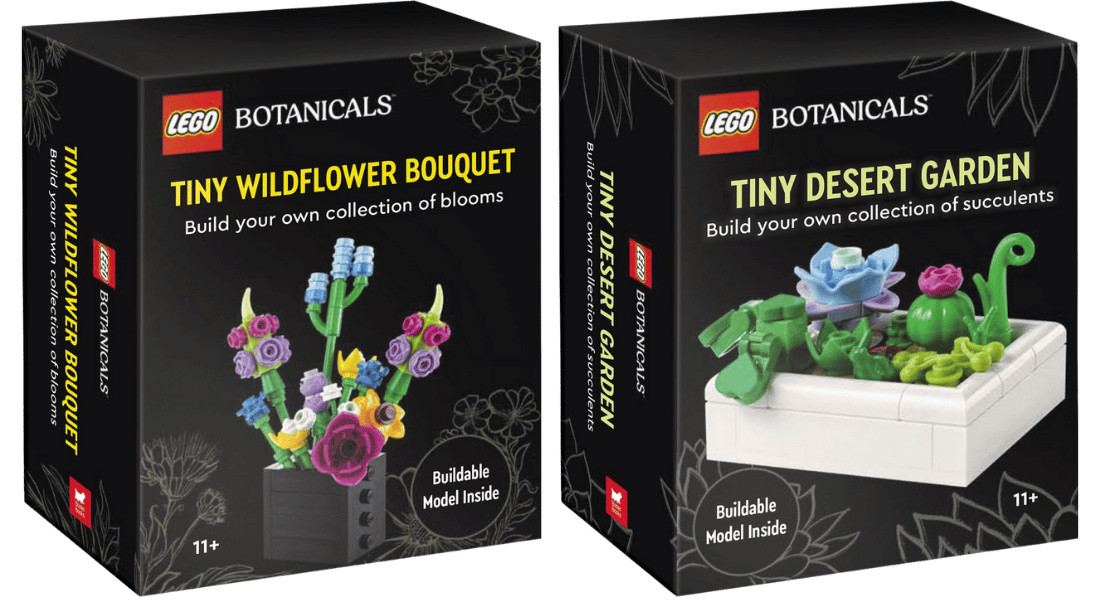 Nederlandstalige edities LEGO Botanicals Tiny Desert Garden & Tiny Wildflower Bouquet nu te pre-orderen