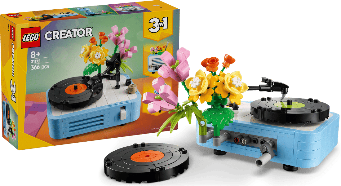 LEGO Creator 31172 Record Player with Flowers onthuld – verkrijgbaar vanaf maart