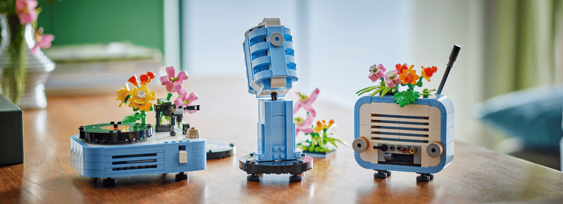 lego creator 31172 record player with flowers