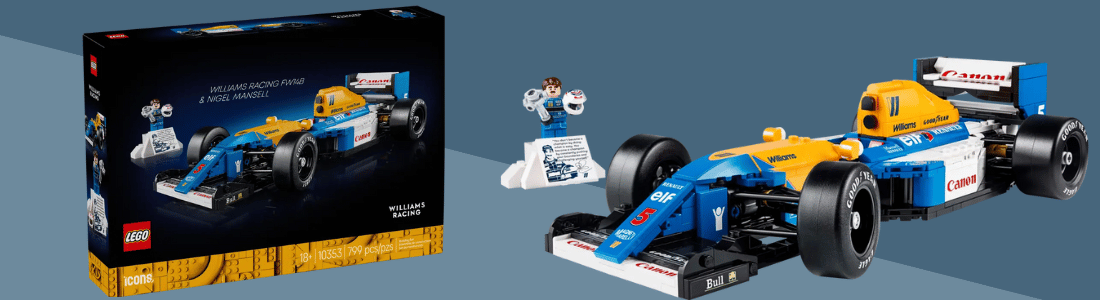 lego icons 10353 williams racing fw14b & nigel mansell