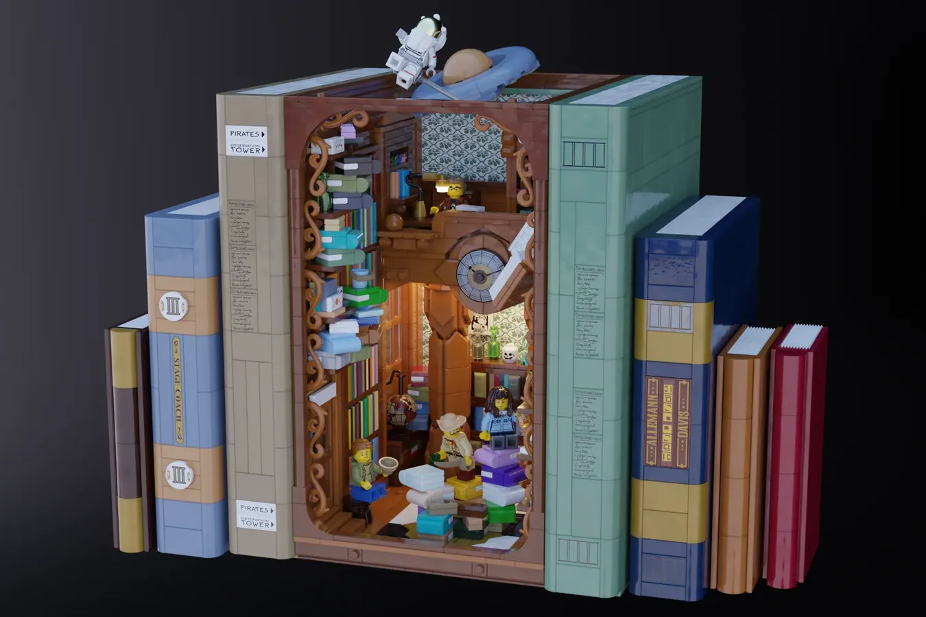 lego ideas booknook story laboratory