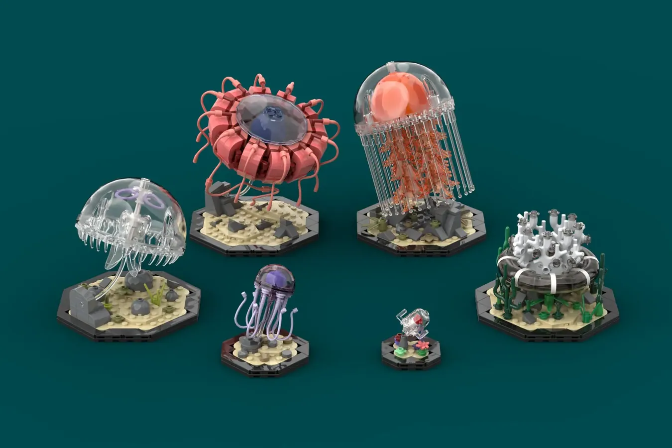 lego ideas jellyfish collection