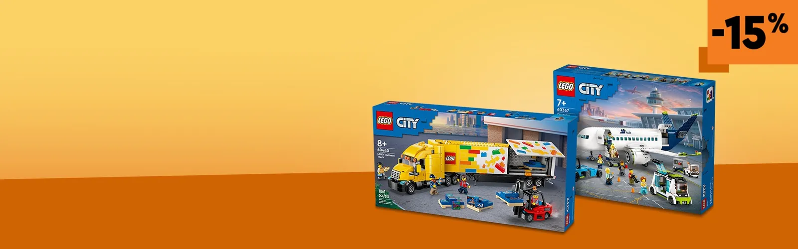 lego vrachtvervoerbundel 15% korting op lego city