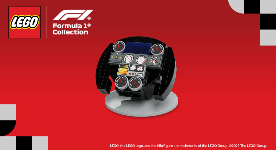Gratis LEGO F1 Autostuur deze week verkrijgbaar bij LEGO Stores