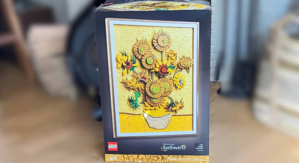 lego art 31215 vincent van gogh sunflowers doos voorkant