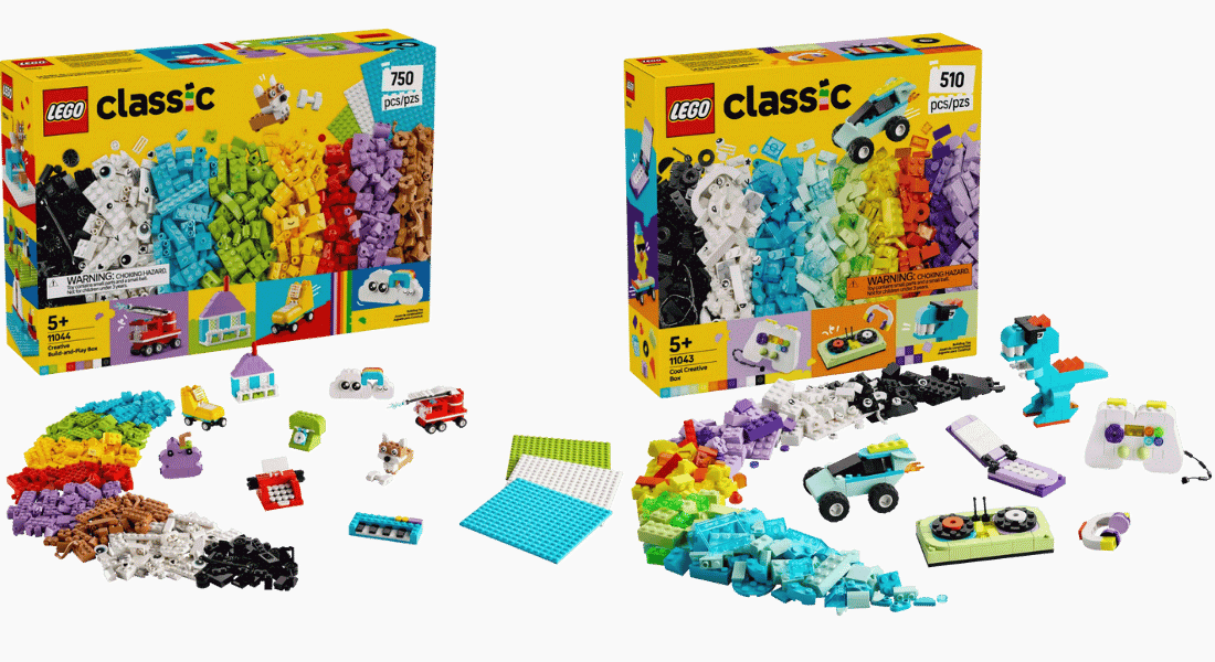 LEGO Classic Creative Build and Play Box & LEGO Classic Cool Creative Box verschijnen in maart