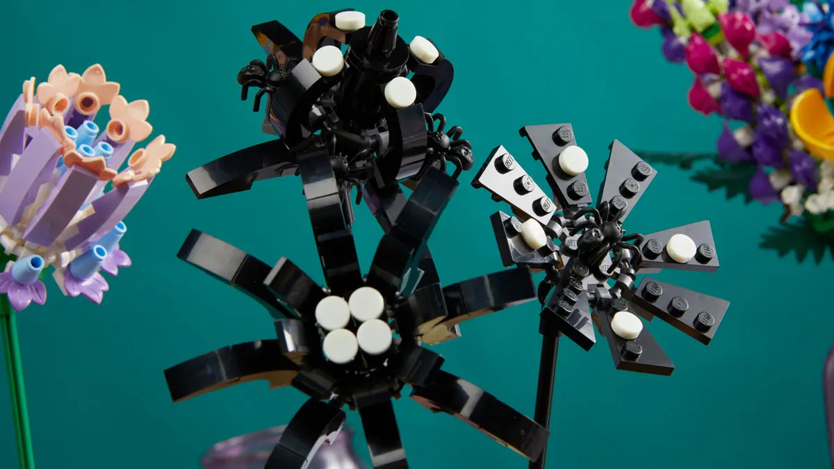 lego creatieve bloemenpakketten black spider
