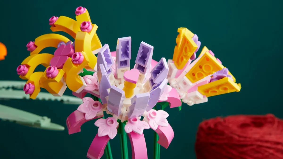 lego creatieve bloemenpakketten pink hearts