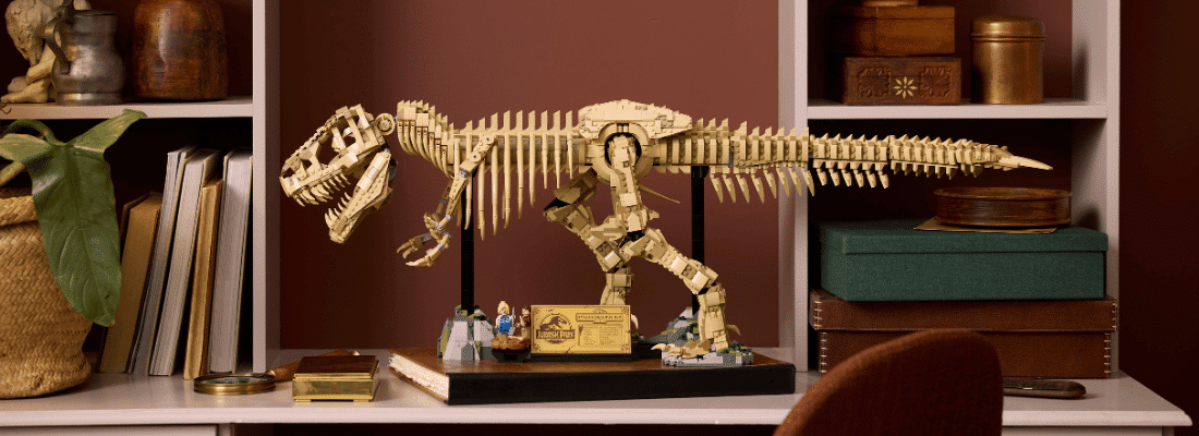 lego jurassic world 76968 dinosaur fossils tyrannosaurus rex banner