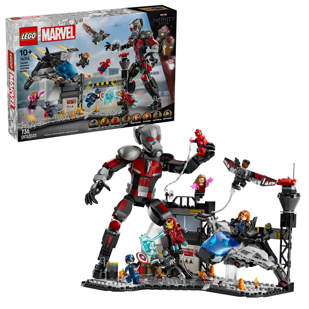 lego marvel 76314 captain america civil war battle
