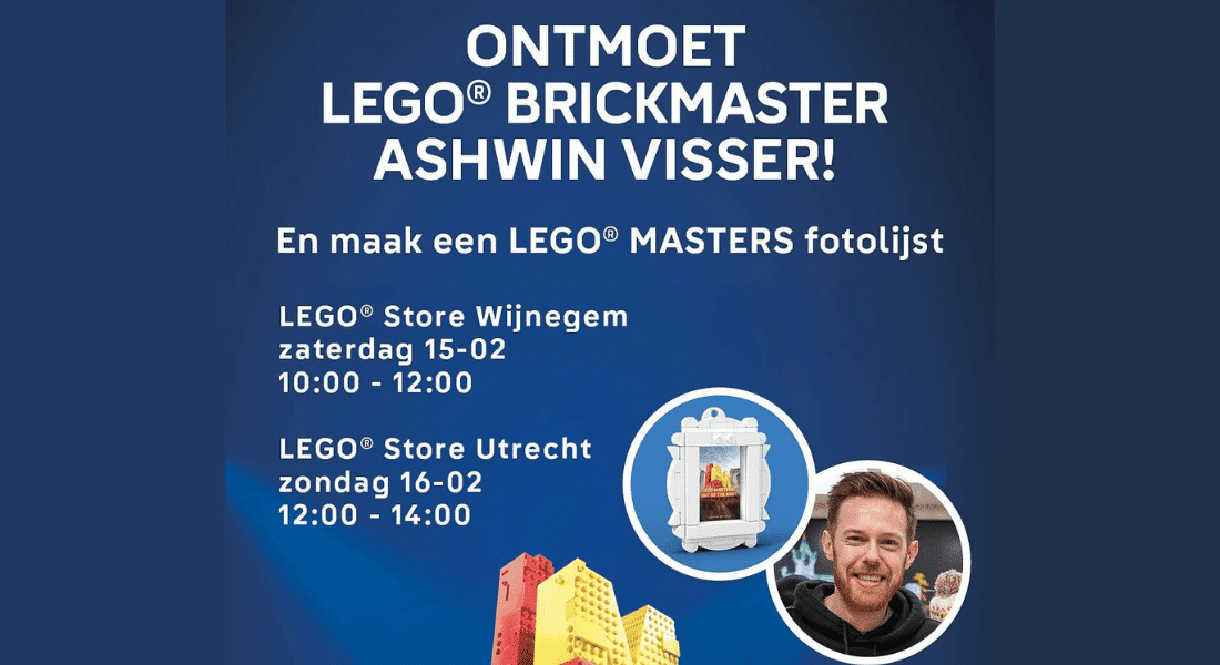 Ontmoet LEGO BrickMaster Ashwin Visser en maak een LEGO Masters fotolijst