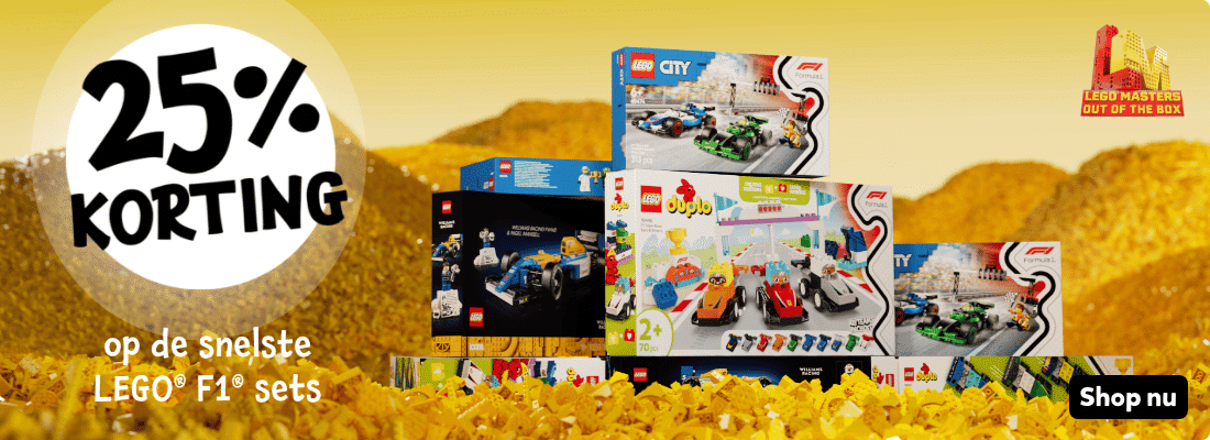 25% korting op lego f1 sets