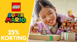 25% korting op de geselecteerde lego super mario bouwsets bij toychamp