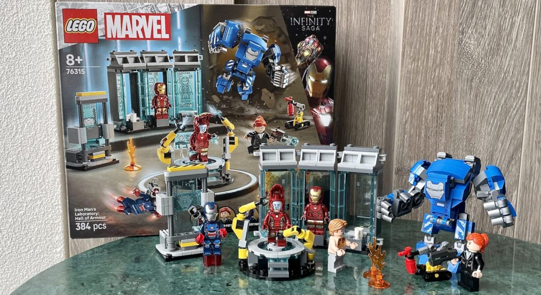 [Review] LEGO Marvel 76315 Iron Man’s Laboratory Hall of Armour – is de vierde versie top of een flop?