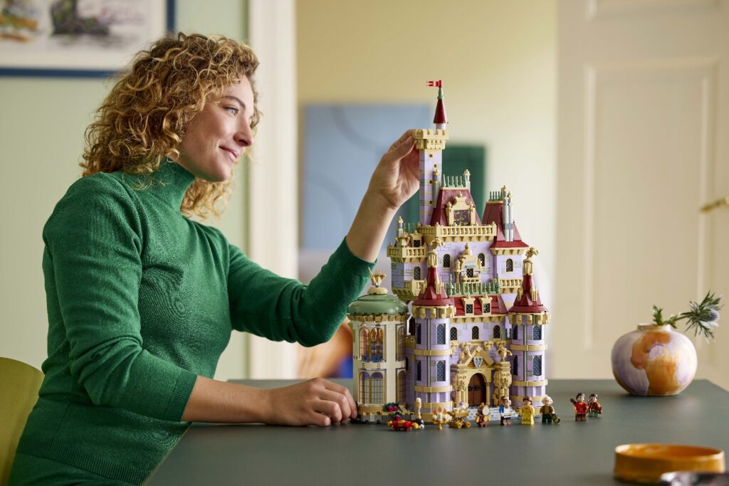 lego disney 43263 beauty and the beast castle lifestyle (5)