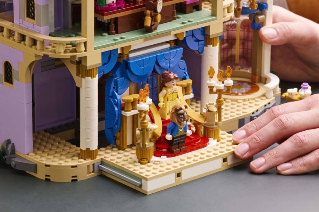 lego disney 43263 beauty and the beast castle lifestyle (6)