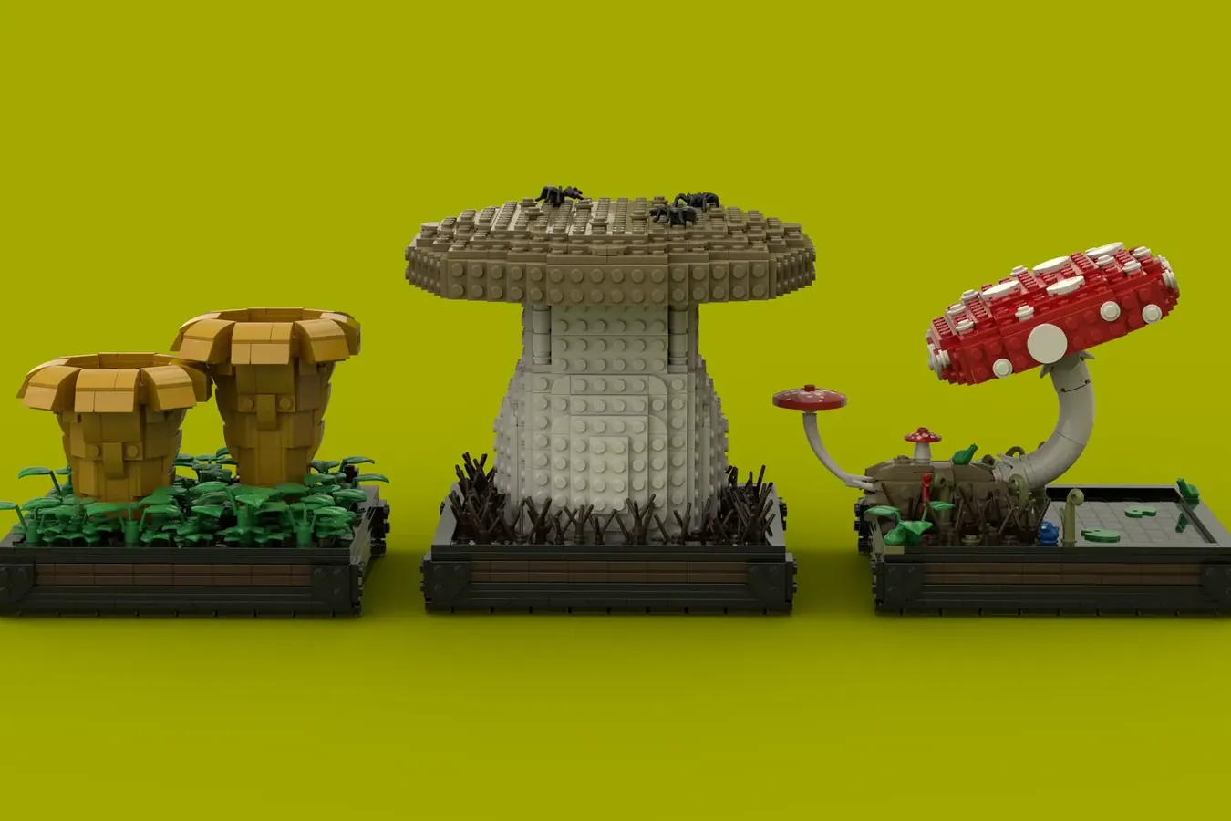 lego ideas the mushrooms collection