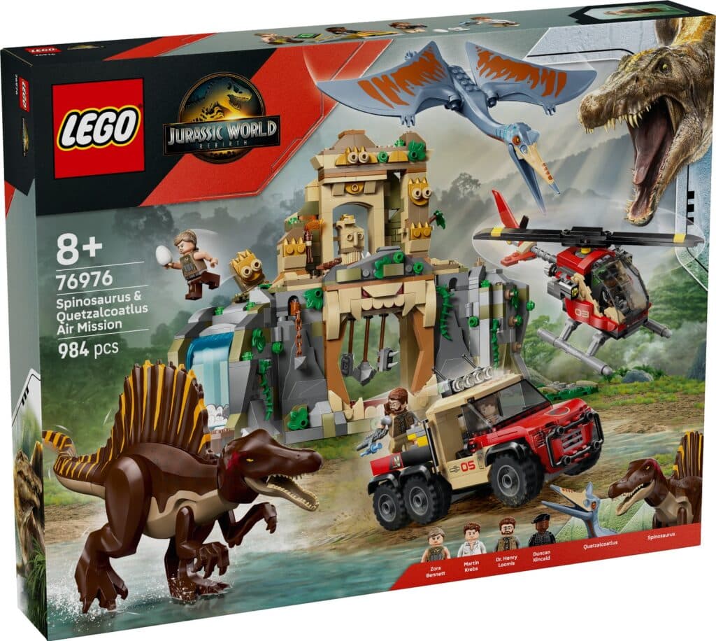 lego jurassic world rebirth 76976 spinosaurus & quetzalcoatlus air mission (1)