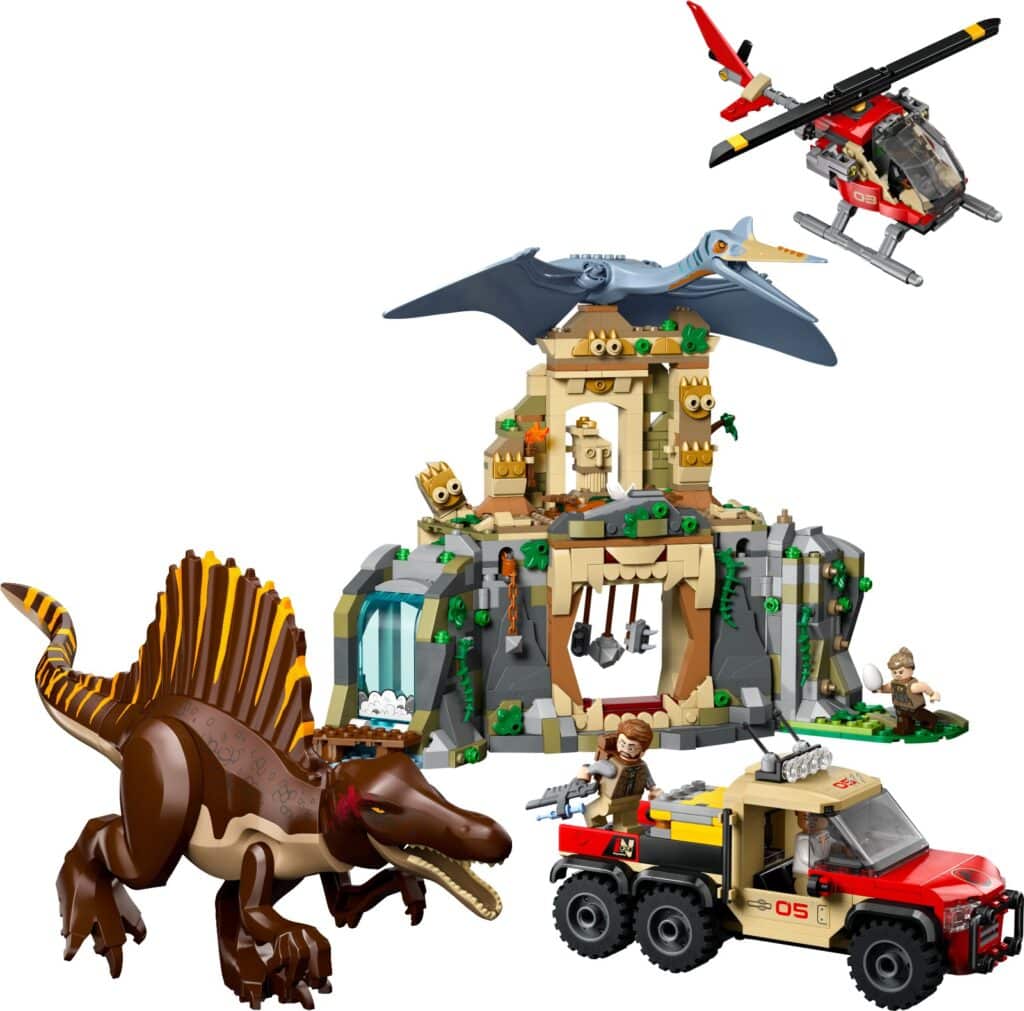 lego jurassic world rebirth 76976 spinosaurus & quetzalcoatlus air mission (2)