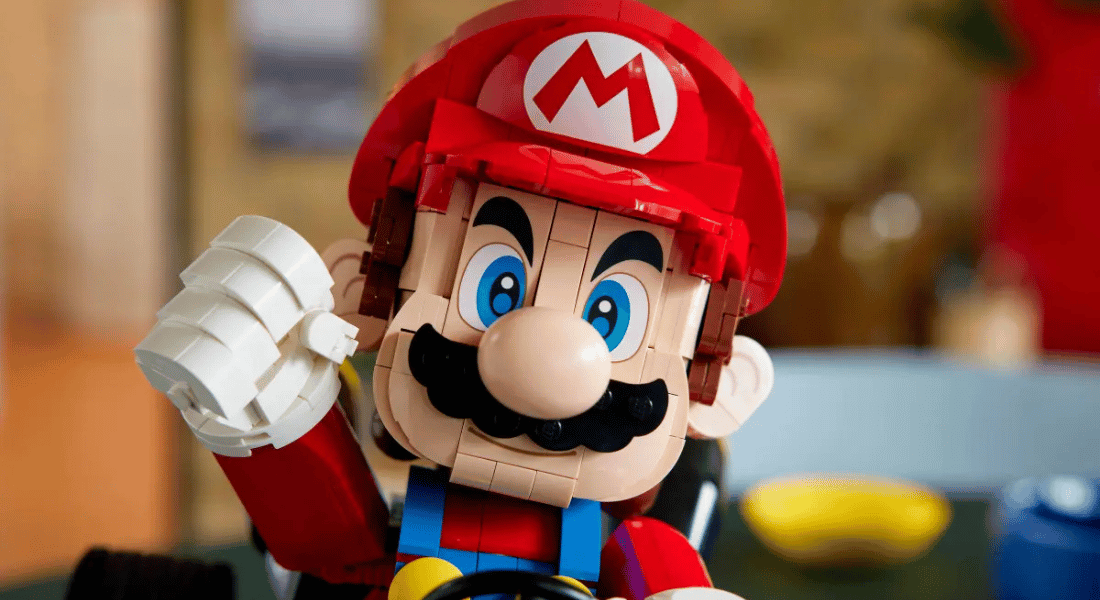 lego super mario 72037 mario kart mario & standard kart