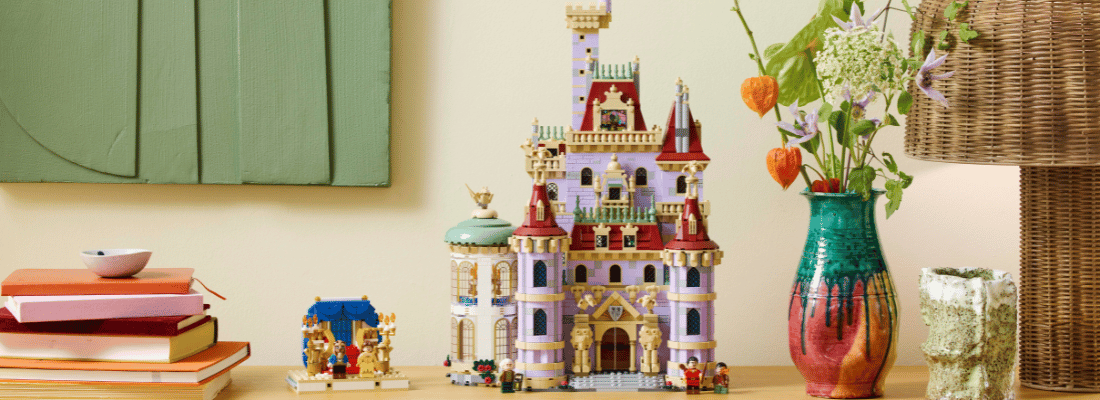 nieuwe lego sets april 2025 lego disney 43263 beauty and the beast castle