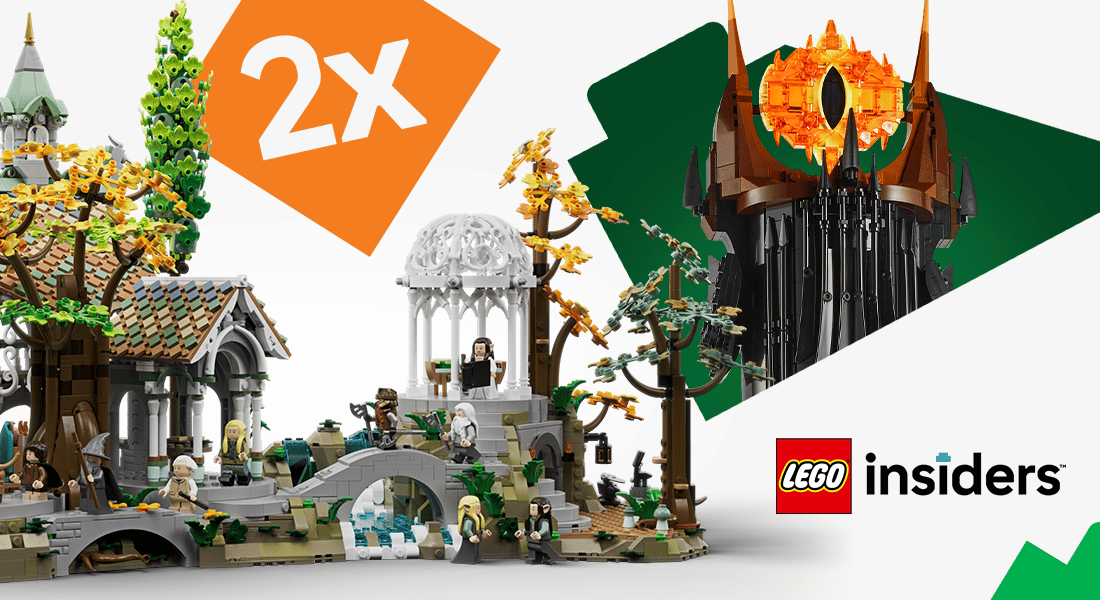 Verdien 2x LEGO Insiders-punten op LEGO Lord of the Rings Rivendell en Barad-dûr (laatste dag)