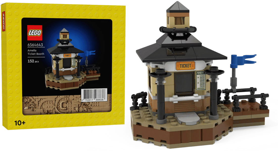 Krijg de LEGO 5009157 Amelia Ticket Booth gratis als GWP bij de LEGO Ideas River Steamboat (verlopen)