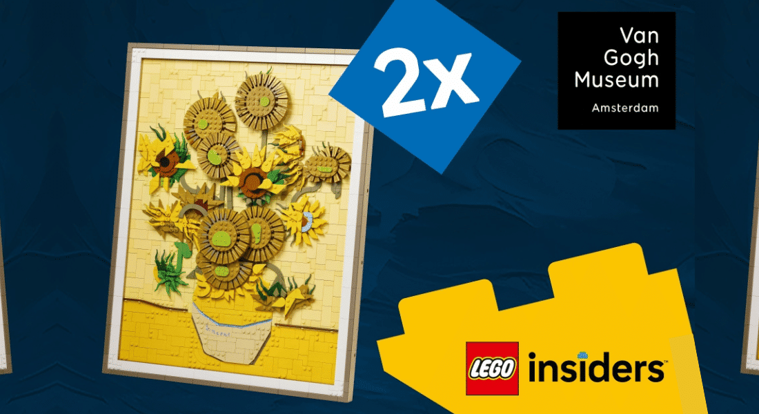 Verdien 2x Insiders-punten op LEGO Art 31215 Vincent Van Gogh – Sunflowers