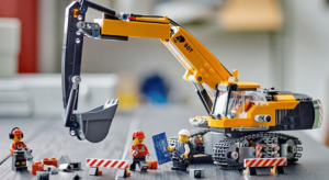 lego city 60420 gele graafmachine