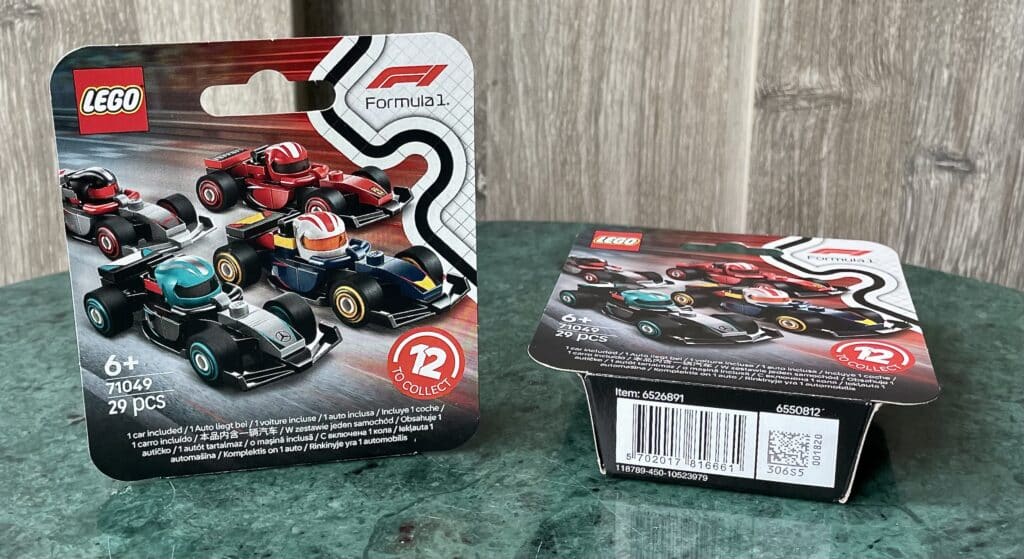 lego collectables 71049 f1 race cars