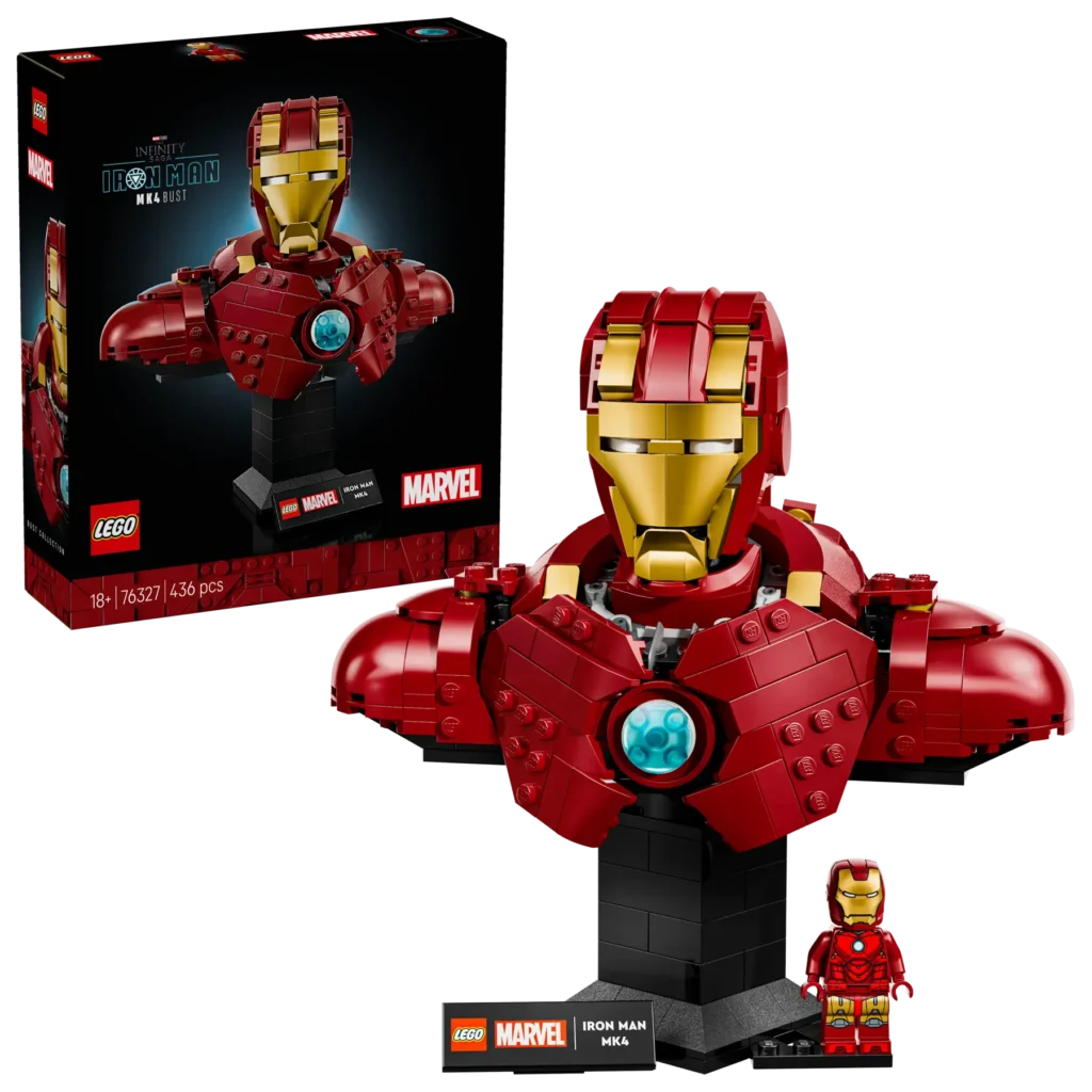 lego marvel 76327 iron man mk4 bust