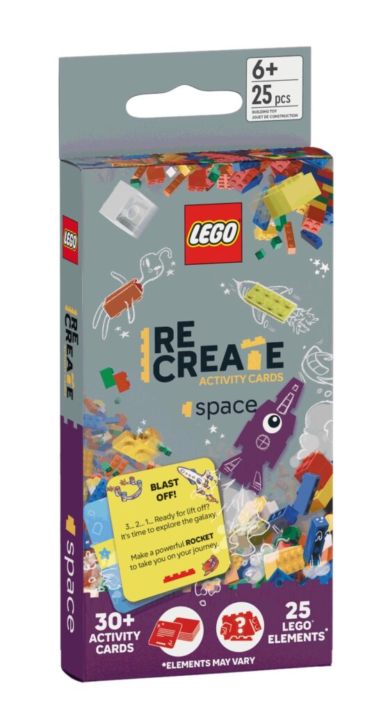 lego recreate activity cards space