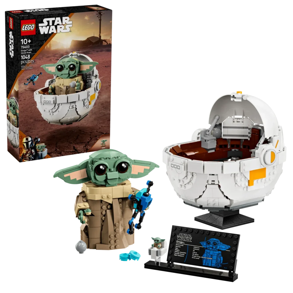 lego star wars 75403 grogu with hover pram