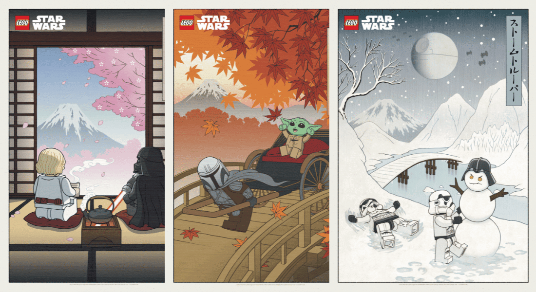 Download de gratis LEGO Star Wars Ukiyo-e posters